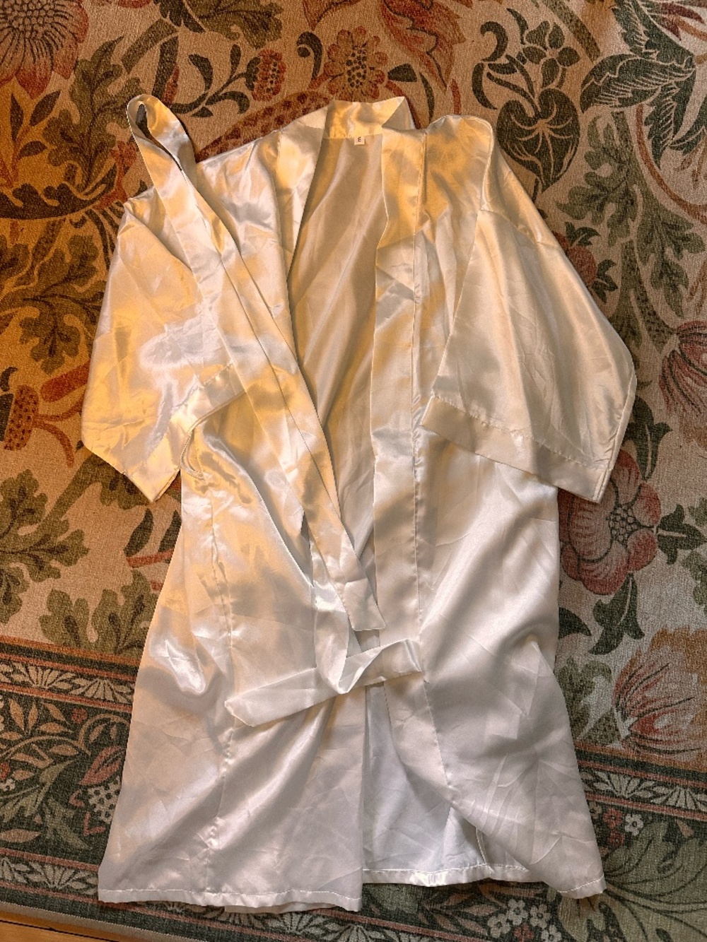 Silk Robe, White